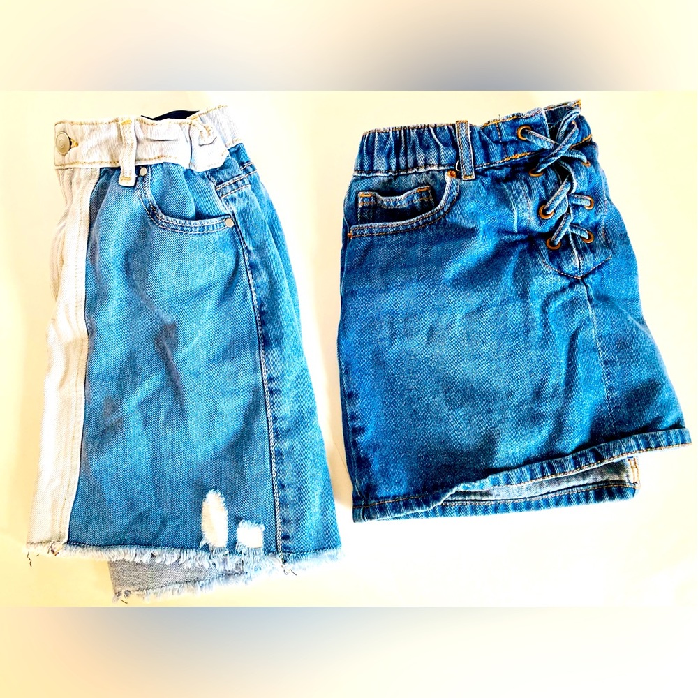 FOREVER 21 & WONDER NATION Girls Denim Skirts Bundle, Size 10-12 - Picture 6 of 6